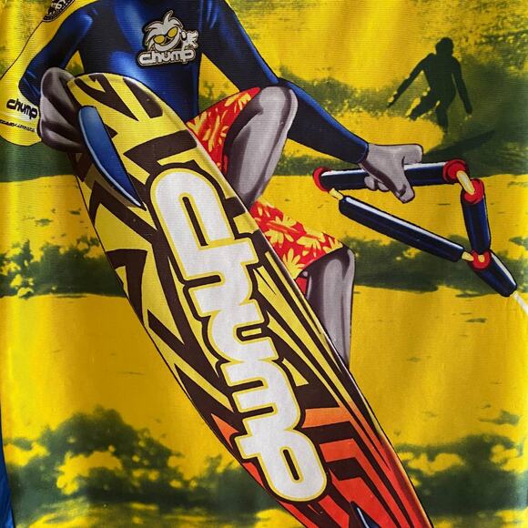 Vintage CHUMP Youth Size 12/14 Surf Graphic Tank Top Boards 2003 Retro Polyester - Picture 3 of 8